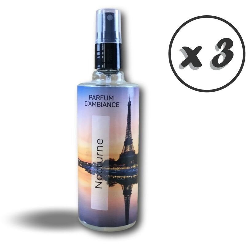 Aerosol parfumeur | 250ml | Parfum d'ambiance | Forte rémanence - Quantité x 3 - 251 ml - Parfum Nocturne