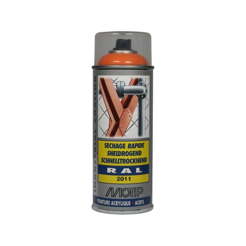Peinture spray orange foncé MOTIP 07080ND
