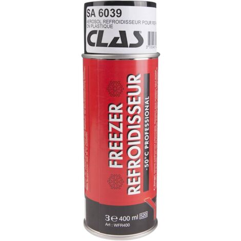 Aérosol refroidisseur 400ml pour réparation plastique - SA 6039 - CLAS Equipements