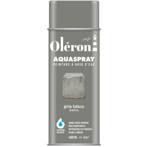 Aérosol Technima Aquaspray Oléron Gris Béton Satiné 400ml - Technima
