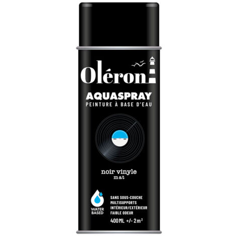 Aérosol Technima Aquaspray Oléron Mat Noir Vinyle 400ml - Technima