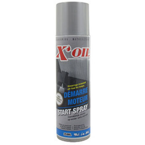 Aérosol X'OIL pour démarrage à froid des Moteurs. Bombe de 250ml.
