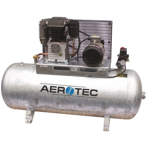 Aerotec N59-270 Z PRO couché - 400 Volt galvanisé Compresseur lubrifié