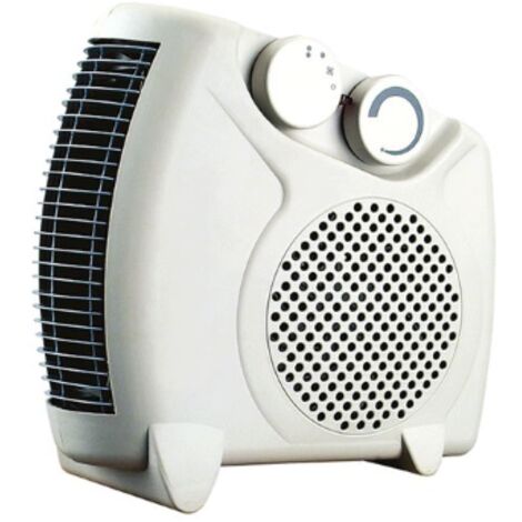 Ae'rotherme avec thermostat d'ambiance re'glable et poele a' bain chaud 2 puissances 1000 / 2000W a' utilisation verticale et horizontale