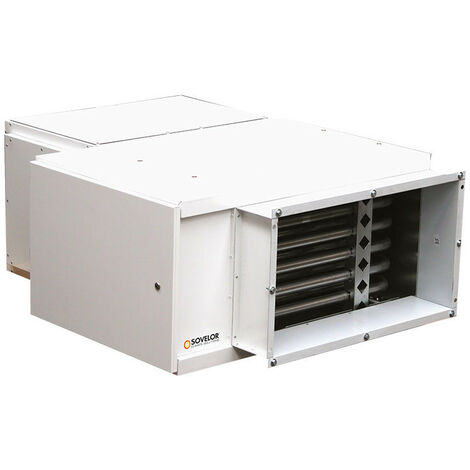 Aérotherme centrifuge Sovelor AGSX60CG31 gaz propane 37mbar 60kW débit d'air 6050m3/h suspendu