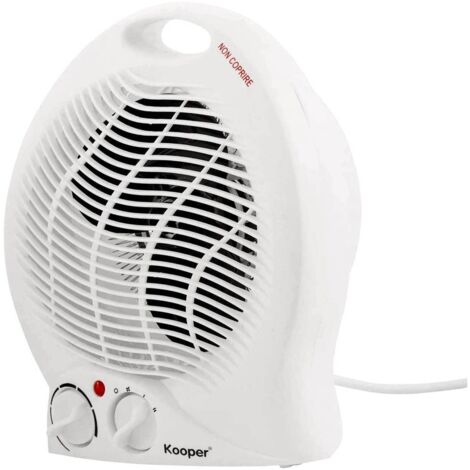 Ae'rotherme Teporus 2 puissances 1000 / 2000W avec thermostat d'ambiance bain chaud poele avec ventilation