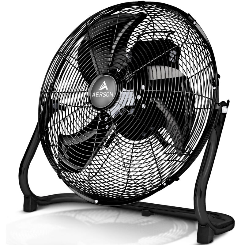 AERSON Ventilateur de sol 60 cm noir machine à vent
