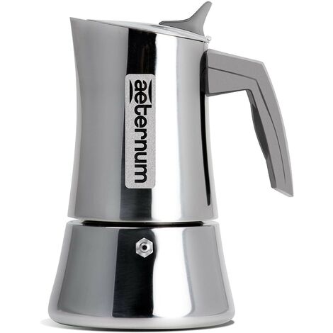 Blumtal Moka Caffettiera Induzione, Caffe Moka 4 Tazze, in Acciaio Inox  adatta all'Induzione, con Guardnizione di Ricambio, 4 Tazzine : :  Casa e cucina