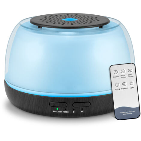 Ätherisches Öl-Diffusor (300 ml), Kaltnebel-Luftdiffusor mit Fernbedienung, USB-C-Netzkabel, 7 farbwechselnde LED-Leuchten, Schlafzimmer