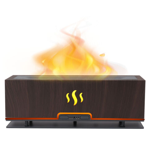 Ätherisches Öl-Diffusor mit LED-Licht, geräuschlos, Timer, dunkles Holzdesign, für Büro und Schlafzimmer, 100-240 V, EU-Stecker.