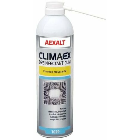 Aexalt - Aérosol désinfectant clim Porte de douche x 650 ml formule moussante - CLIMAEX