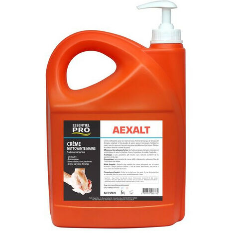 Aexalt - Crème nettoyante mains parfum orange 5 L