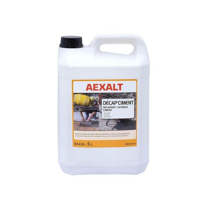 Décapant laitance ciment DECAP'CIMENT (5 litres) BA430 - Aexalt Pluho