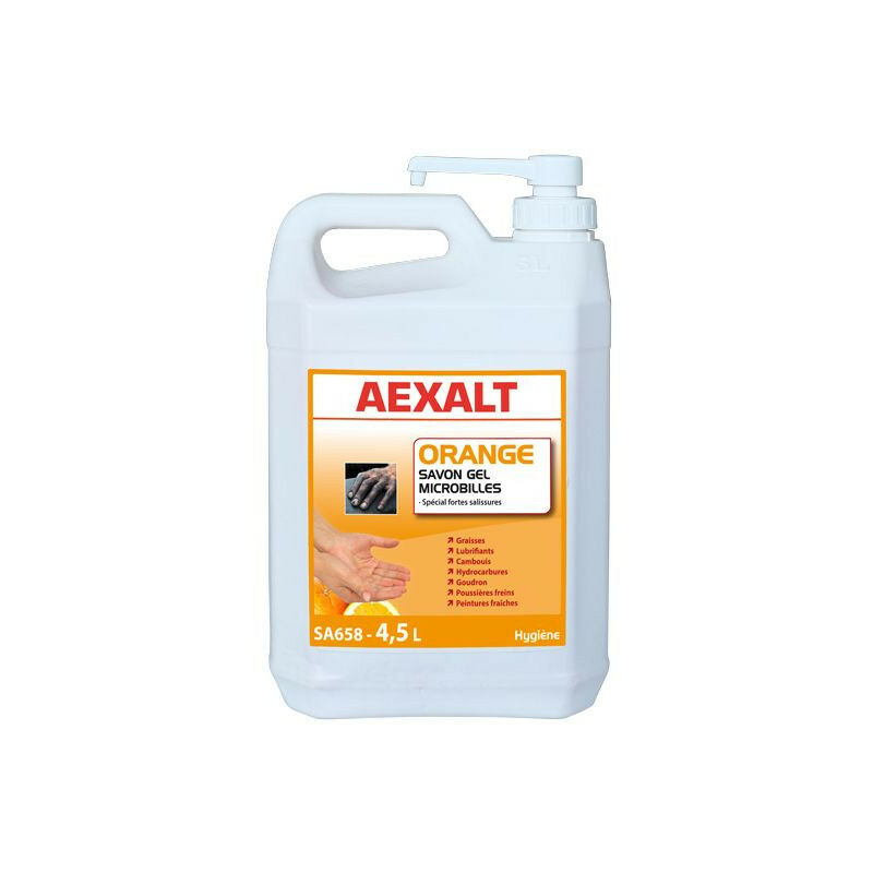 

Gel de manos para microesferas de alta resistencia 4,5 L - NARANJA - Aexalt