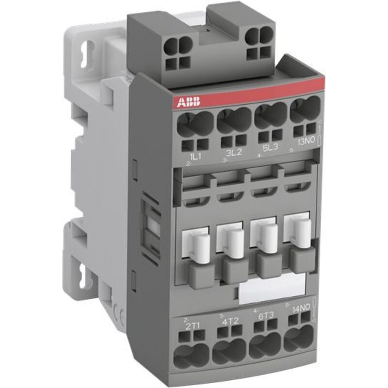 Contacteur ABB série 1SBL176, 3 pôles , 3NO/1NF, 30 a, 24 60 v c.a./c.c., 7,5 kW ( Prix pour 1 )