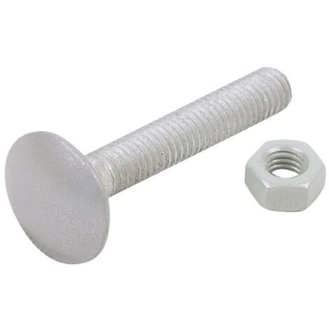 AFBAT - Boulons trcc Ø7mm l70mm zingué blanc x8
