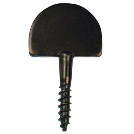 AFBAT Butée de fermeture acier prépeint, H.60 x L.36 x P.4 mm