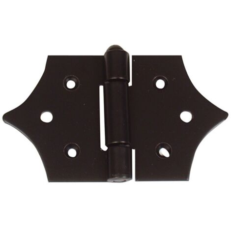 Afbat – Charnière décorative pour meuble en acier – Longueur 126mm – Largeur 63mm – Pour menuiseries en bois – Articulation fluide