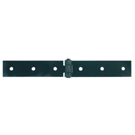 Afbat – Charnière forte en acier pour volets battants – Dimensions 40 x 100 mm – Finition prépeinte noire – Pose à visser