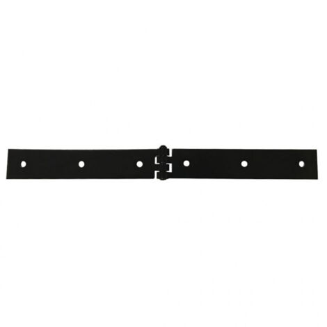 Afbat – Charnière forte en acier noir pour volets battants – Longueur 40 mm – Largeur 300 mm – Installation facile à visser – Durabilité optimale
