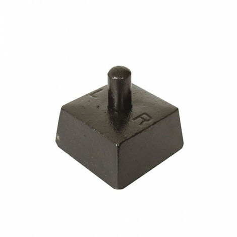 Afbat – Crapaudine à sceller fonte – Pour portails lourds – Longueur 77mm – Diamètre 16mm – Alliage fer et carbone