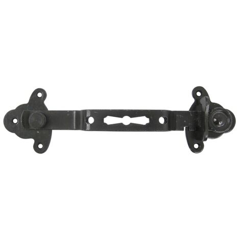 Afbat – Entrebâilleur de sécurité en acier zingué 285mm – 2 positions sécurisées – Compatible volets battants – Indécrochetable