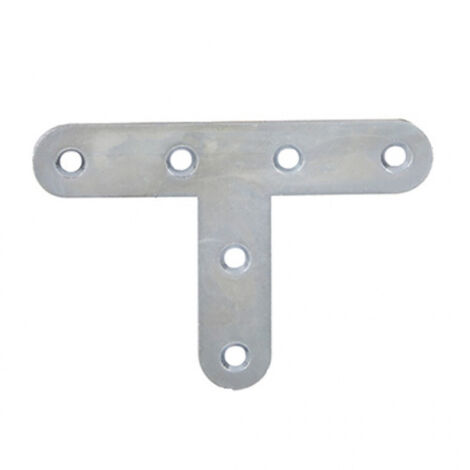 Afbat Équerres en T acier zingué blanc 16x40 mm