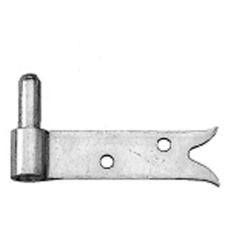 Afbat – Gond à plaquer pour volet en bois – Diamètre 14 mm – Finition zingué blanc – Articulation durable et efficace