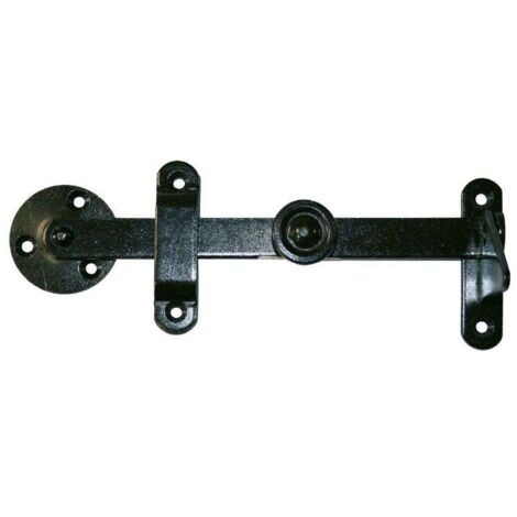 Afbat – Loquet cadenassable en acier – Pour portails battants – Compatible avec cadenas diamètre 10 mm – Sécurité renforcée