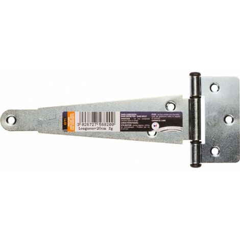 AFBAT PENTURE ANGLAIS L200 AXECOMPOSIT ZINGBLC acier zingué, H.7 x L.24 x P.9.5 mm