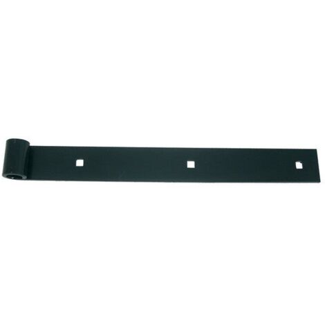 Afbat – Penture plate en acier prépeint 700mm – Pour volets battants – Trou carré 7.5mm – Résistance optimale et installation stable