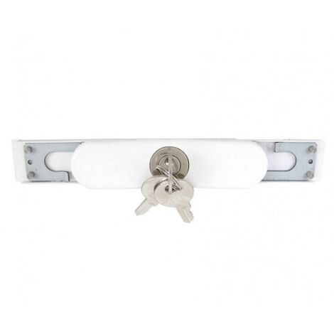 AFBAT Serrure extra plate blanc