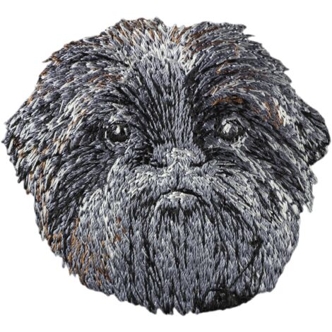 Affenpinscher - toppa a forma di cane, toppa ricamata, decorazione unica per uno zaino di Art-Dog