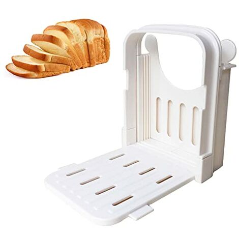 Affettatrice per pane fatto in casa per pane Mannual Loaf Affettatrice pieghevole e regolabile spessore salvaspazio Gadget da cucina 