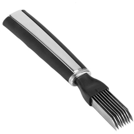 Affettatrice per cipolle in acciaio inox, grattugia per cipolle e aglio, coltello da cucina