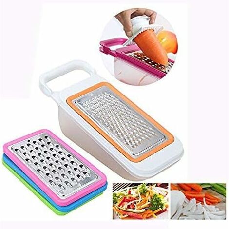 Zilan, affettaverdure elettrico, 4 in 1 grattugia, affettatrice, pelatrice,  tritatutto 200W per verdure, frutta