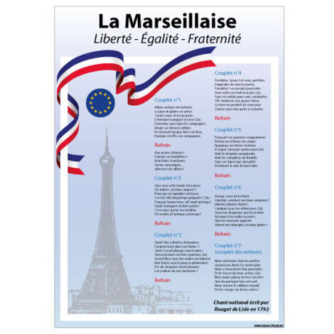 AFFICHAGE ECOLE TOUR EIFFEL LOI BLANQUER (DEV0013) - Papier Poster - 210 x 300 mm
