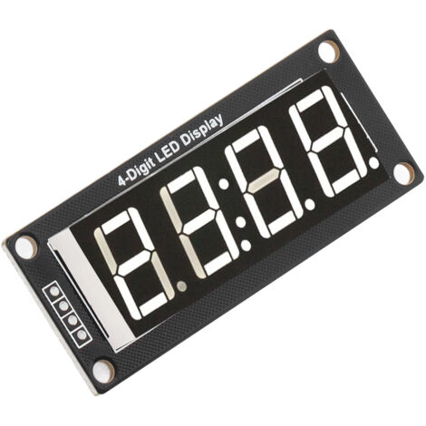 Affichage numérique LED 4 chiffres 7 segments 0.56 pouces, module TM1637 pour horloge Arduino, 5V