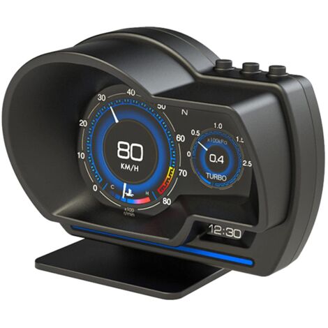 Affichage tête haute AP-6 pour voiture, jauge intelligente OBD+GPS, compteur de vitesse haute définition, outil de diagnostic automobile, alarme de dépassement de vitesse pour tous les véhicules