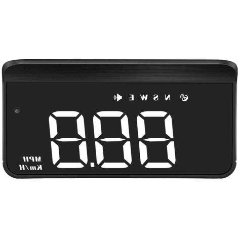 Affichage tête haute (HUD) 3,5 pouces pour voiture, projecteur de pare-brise, compteur de vitesse numérique, GPS, avertissement de survitesse, alarme de conduite en état de fatigue