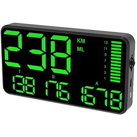 Affichage tête haute (HUD) pour voiture, affichage GPS tête haute, compteur de vitesse numérique, compteur de vitesse numérique avec avertisseur de survitesse haute définition de 5,5 pouces