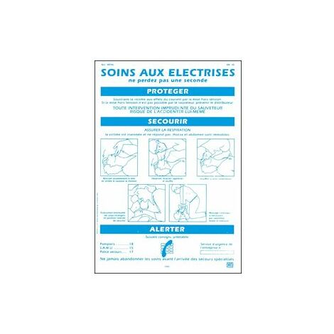 affiche - alu et métal - soins aux electrises - catu am-20