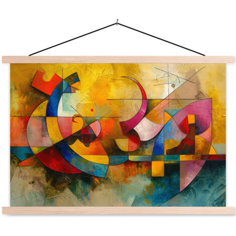 AFFICHE AVEC CADRE MAGNÉTIQUE Art - Abstrait - Moderne 60x40