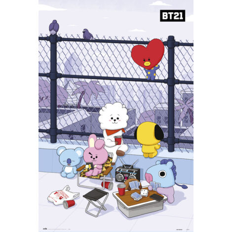 Affiche bt21 rooftop