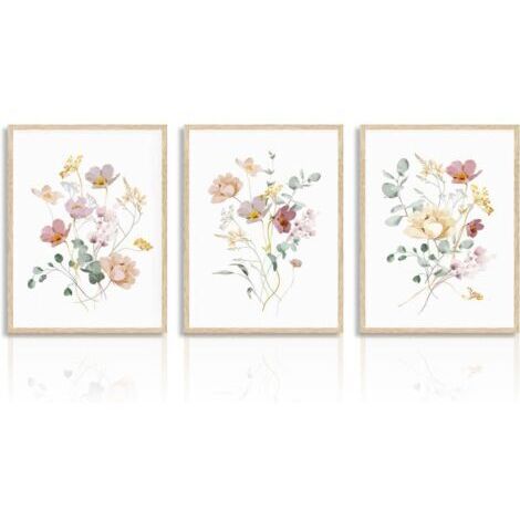 Lot De 3 Petits Cadres Photos Métal Doré 9x9 Cm, Occasion