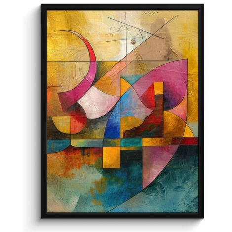 AFFICHE ENCADRÉE Art - Abstrait - Moderne Tableau Décoration Murale 60x80