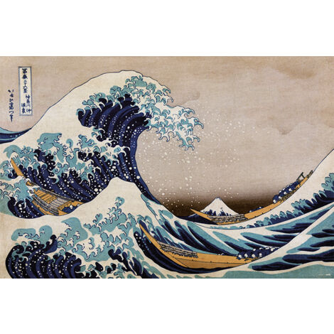Affiche la grande vague au large de kanagawa