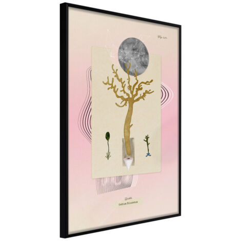Affiche Murale Encadrée "Aquatic Plant" 21 x 30 cm Noir