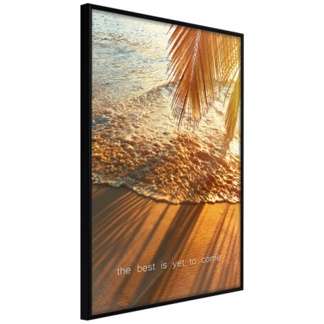 Affiche Murale Encadrée "Beach of Dreams" 30 x 42 cm Noir
