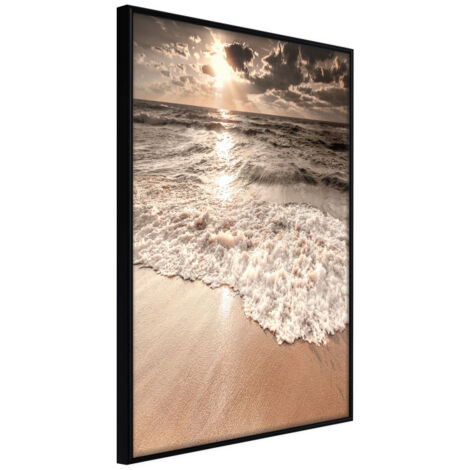 Affiche Murale Encadrée "Beach of Memories" 21 x 30 cm Noir